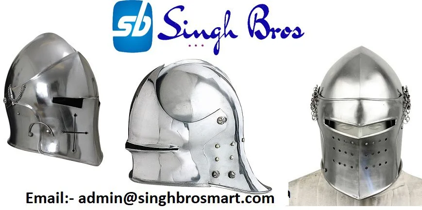 Antique Medieval Barbuda Helmet For Sale & Step-by-Step Roadmap SinghBros Mart