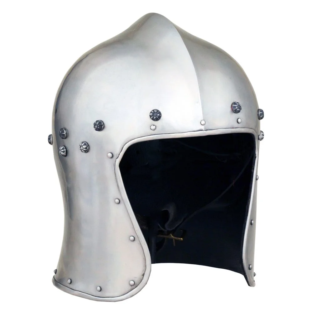 Medieval Barbute Lobster Helmet — 16 Gauge Steel Replica — Handmade Antique Replica | SinghBros Mart