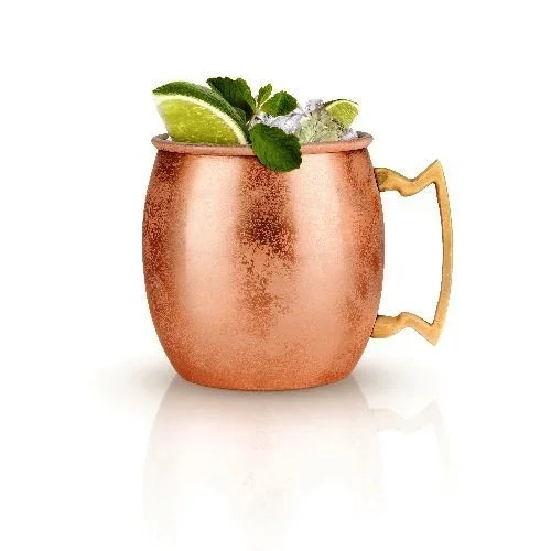 Hammered Copper Moscow Mule Mug — 400ml Capacity — detail view | SinghBros Mart