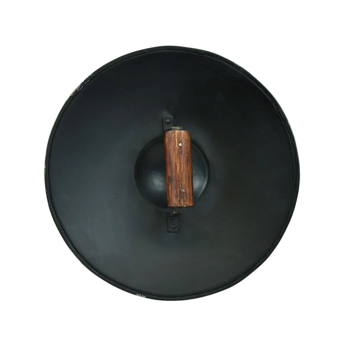 Antique Buckler Shield — 13" Steel Archer Defense Replica — close-up | SinghBros Mart