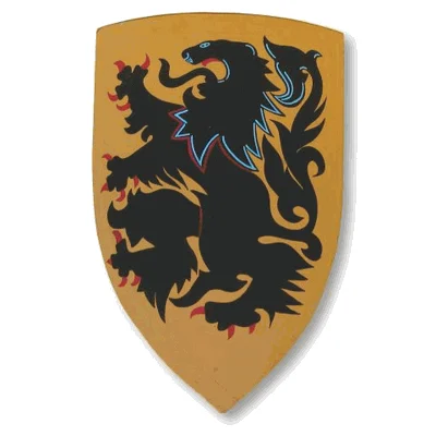 Crusader Lion Shield — Handcrafted 18 Gauge Steel 24 Inches — Handmade Antique Replica | SinghBros Mart