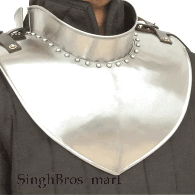 Medieval Gorget Neck Plate Armor — 18 Gauge Steel