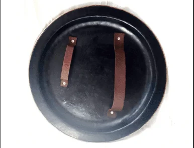 Medieval Spartan Shield — 24 Inch Steel Greek Warrior Replica — detail view | SinghBros Mart