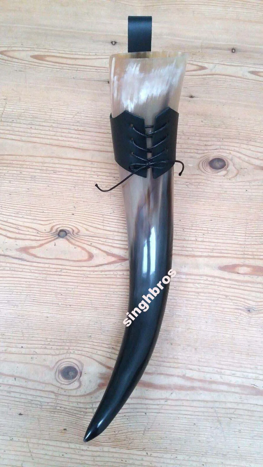 Medieval Drinking Horn 10-12 Inch — Polished Cattle Horn