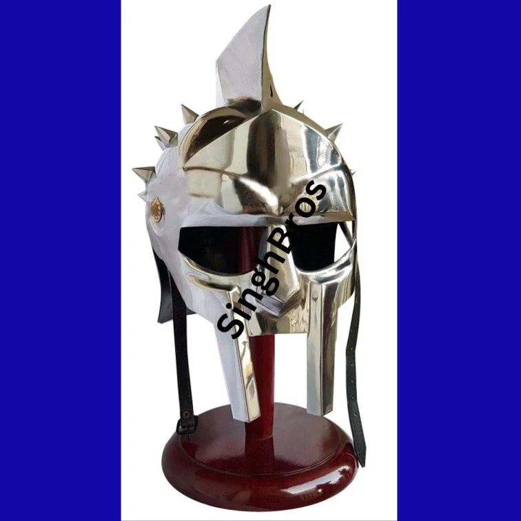 Roman Gladiator Helmet Replica — 14 Spike Wearable Steel