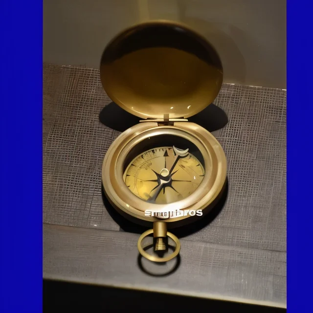 Vintage Nautical Brass Compass — 2 Inch Push Button Design — Handmade Antique Replica | SinghBros Mart