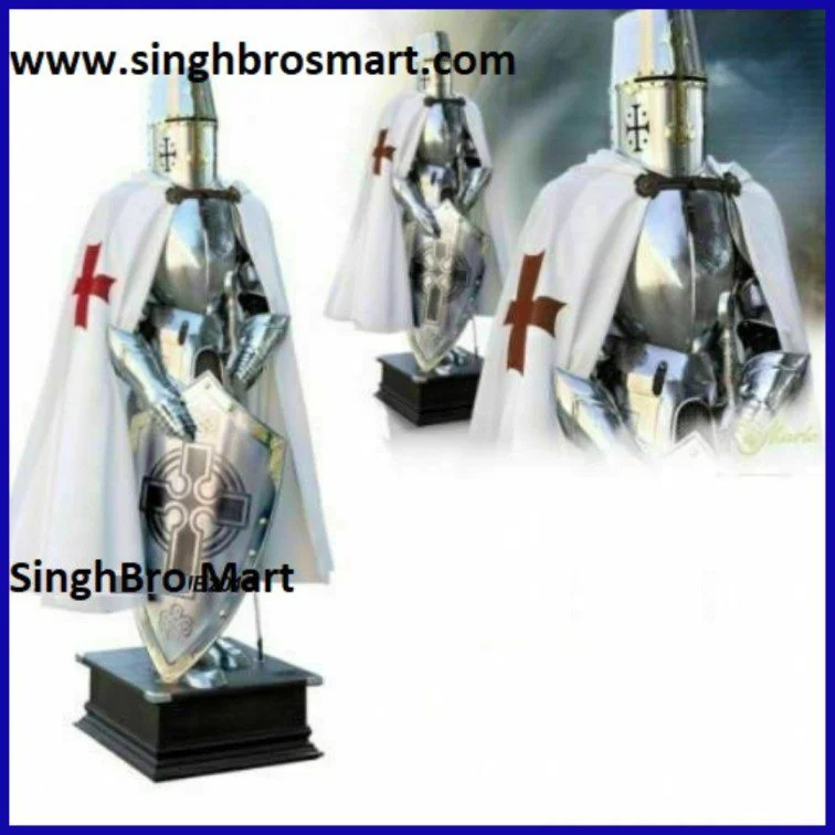Medieval Knight Armor Suit — Full Body Wearable Steel Set — detail view | SinghBros Mart