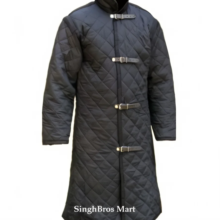 Medieval Padded Gambeson — Full Sleeve Quilted Armor