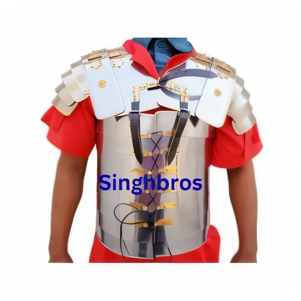 Roman Segmentata Armor — Stainless Steel with Brass Detail