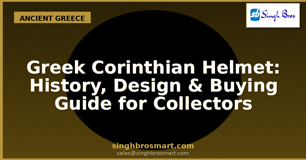 Greek Corinthian Helmet: History, Design & Buying Guide for Collectors