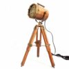 Collectibles Nautical Spot Light Table Lamp Brown Tripod