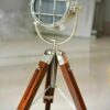 Table Lam Nautical Search Light With Brown Tripod Stand Home Decor