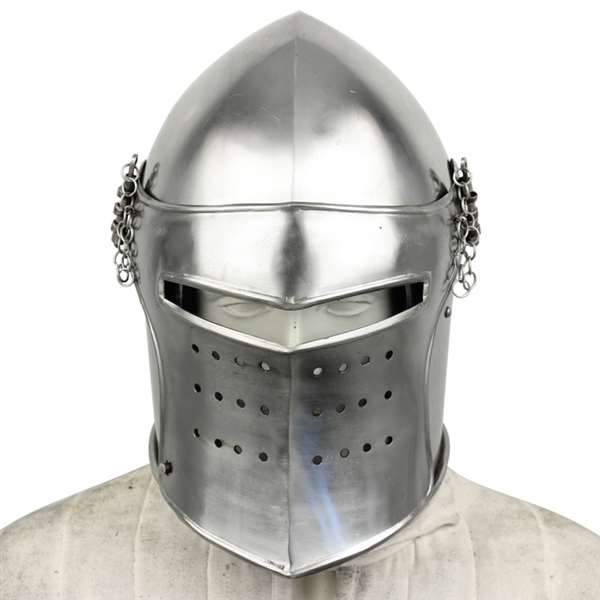 medieval detachable visor barbute1 singhbros